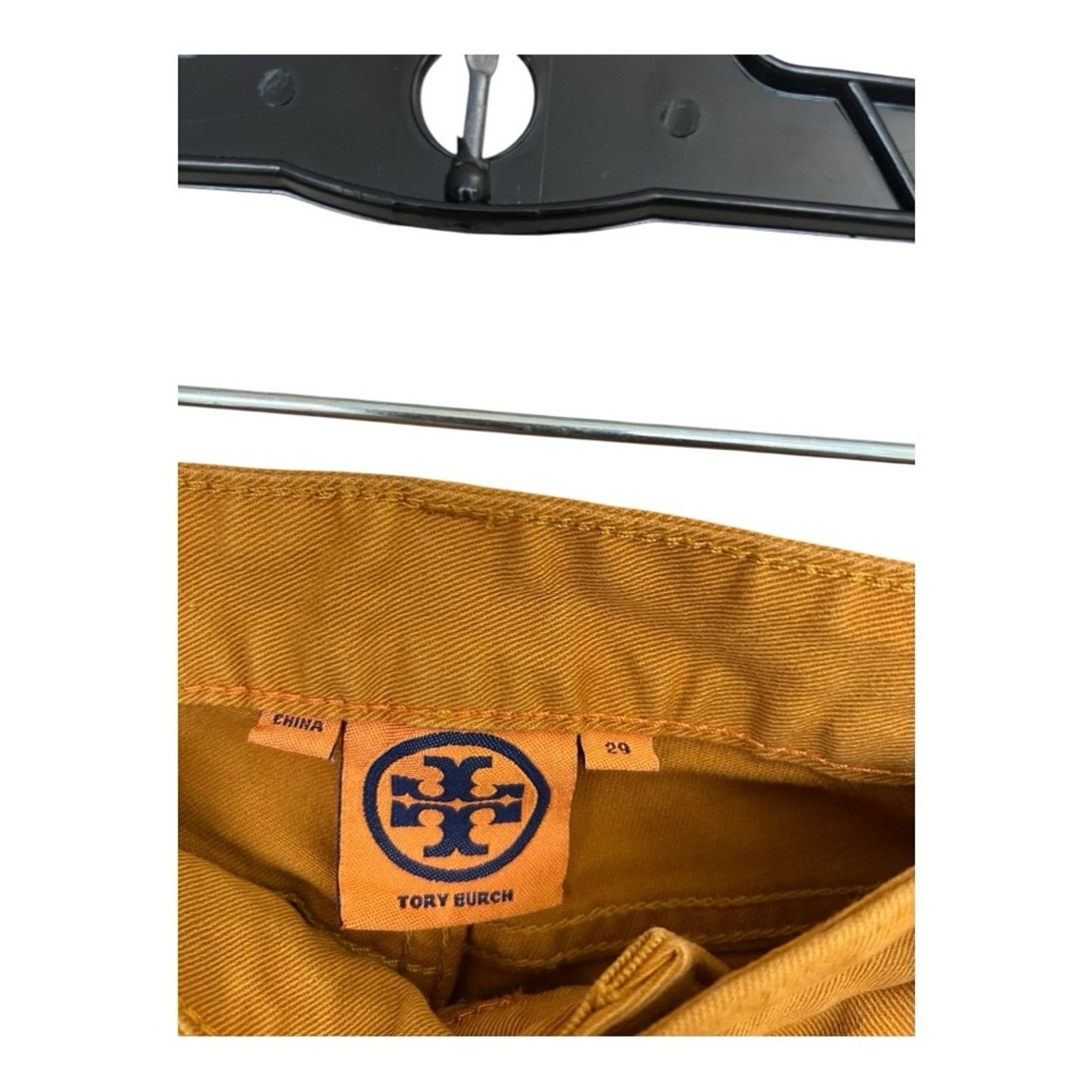 Tory Burch Tory Burch Women's Super Skinny Jeans in Orange Size 29 Size 29" - 3 Thumbnail