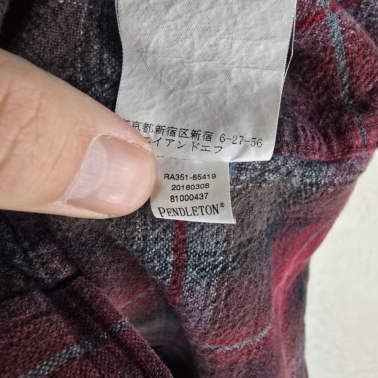 Pendleton Pendleton Mason Button Down Red Plaid Long Sleeve Shirt XL Size US XL / EU 56 / 4 - 6 Thumbnail