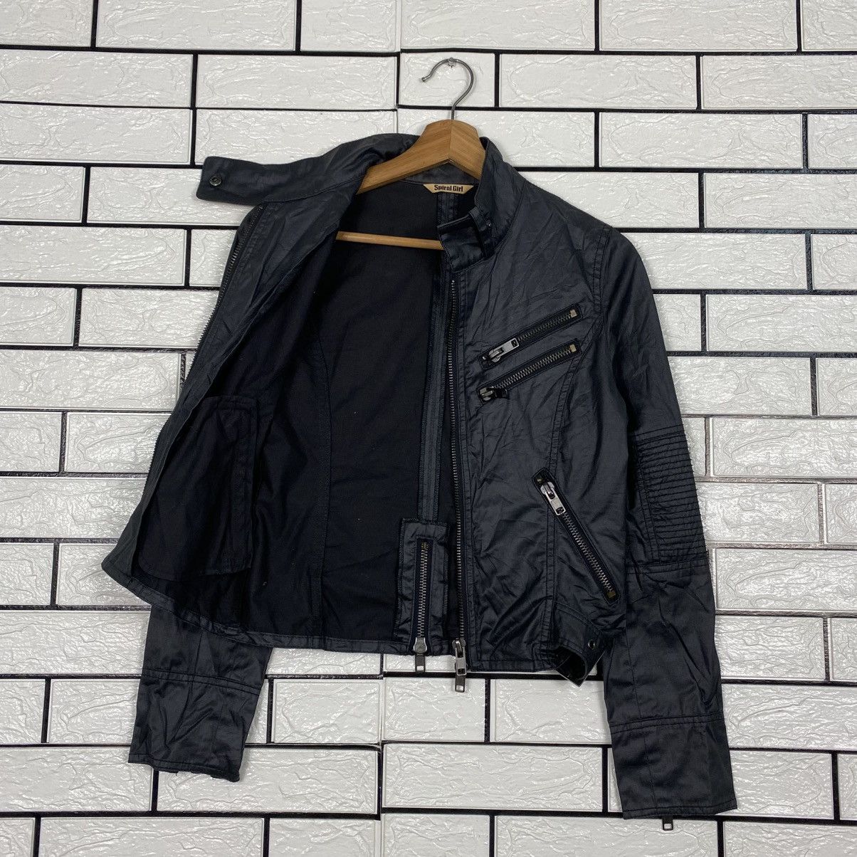 Hysteric Glamour 📌Vintage Cropped Soft Leather Biker Jacket Spiral Girl Size US M / EU 48-50 / 2 - 13 Thumbnail