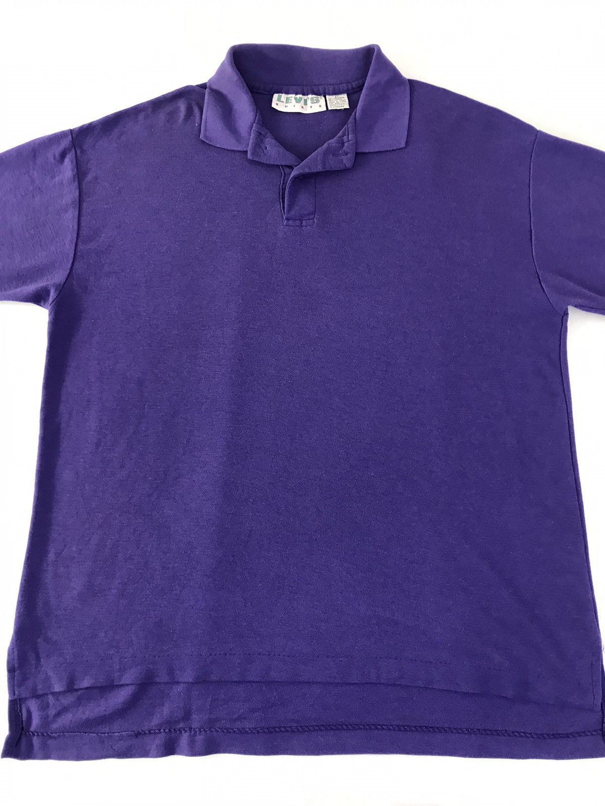 Levi's × Vintage Levis Shirt Plain Design Minimalist Polo Tee T-shirt Size US XL / EU 56 / 4 - 3 Thumbnail
