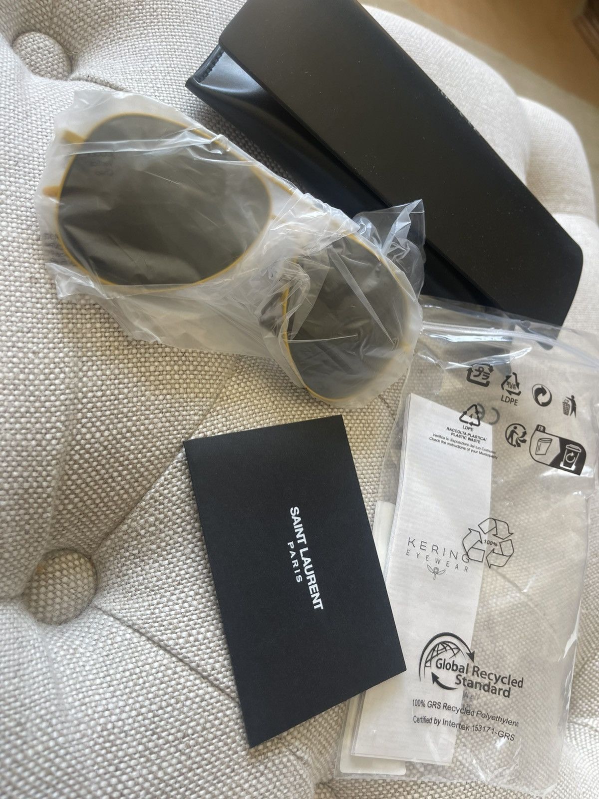 Saint Laurent Paris Saint Laurent Sunglasses aviator yellow NWT Size ONE SIZE - 8 Thumbnail