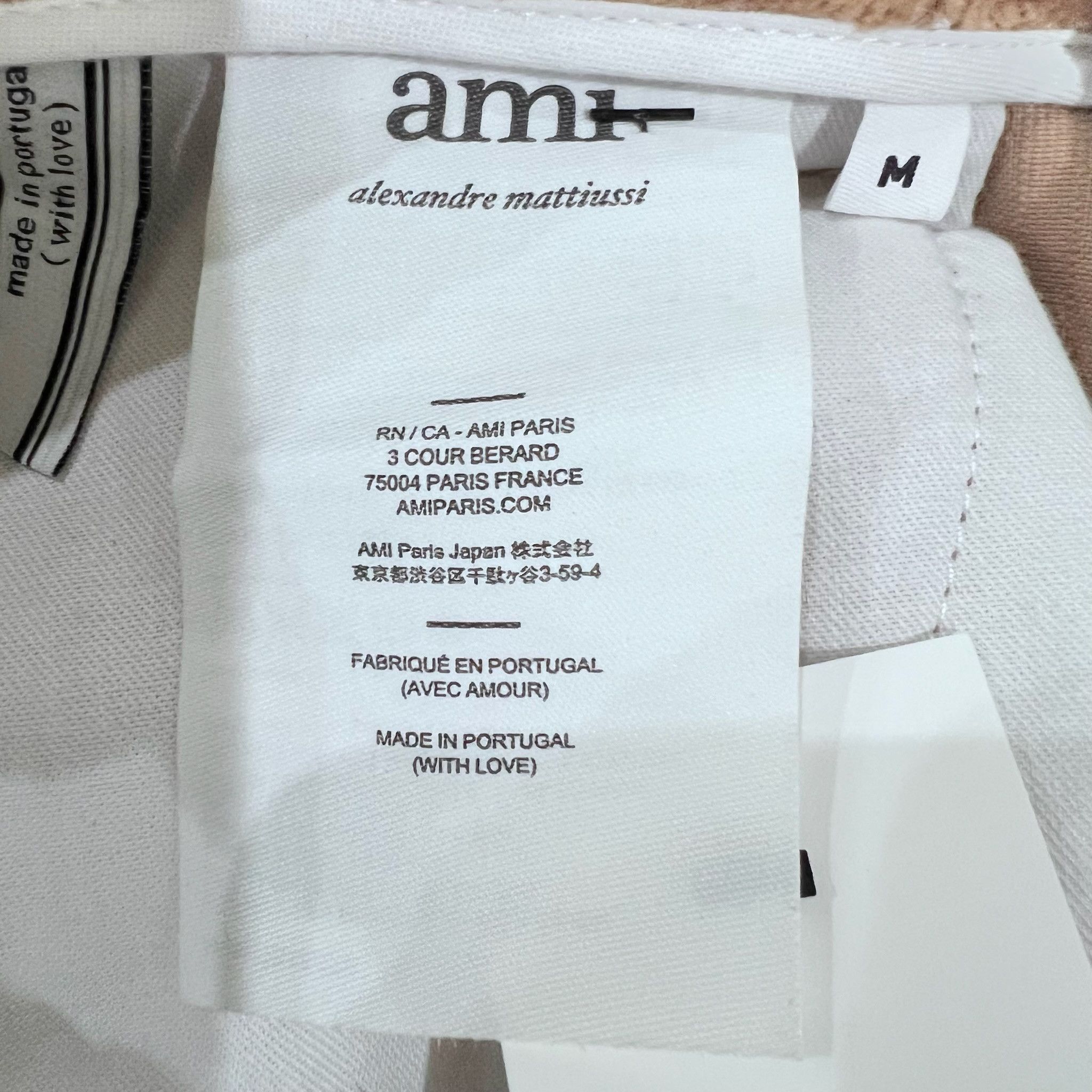 AMI AMI Paris Macro Wale Corduroy Straight Fit Trousers Size US 32 / EU 48 - 5 Thumbnail