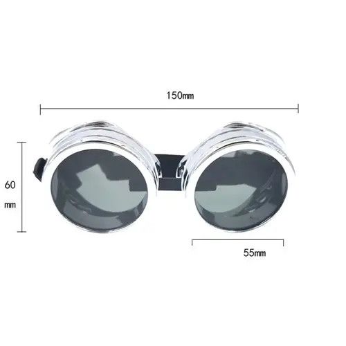 Electric Visual × Japanese Brand Steampunk Goggles Welding Gothic Glasses Size ONE SIZE - 4 Thumbnail