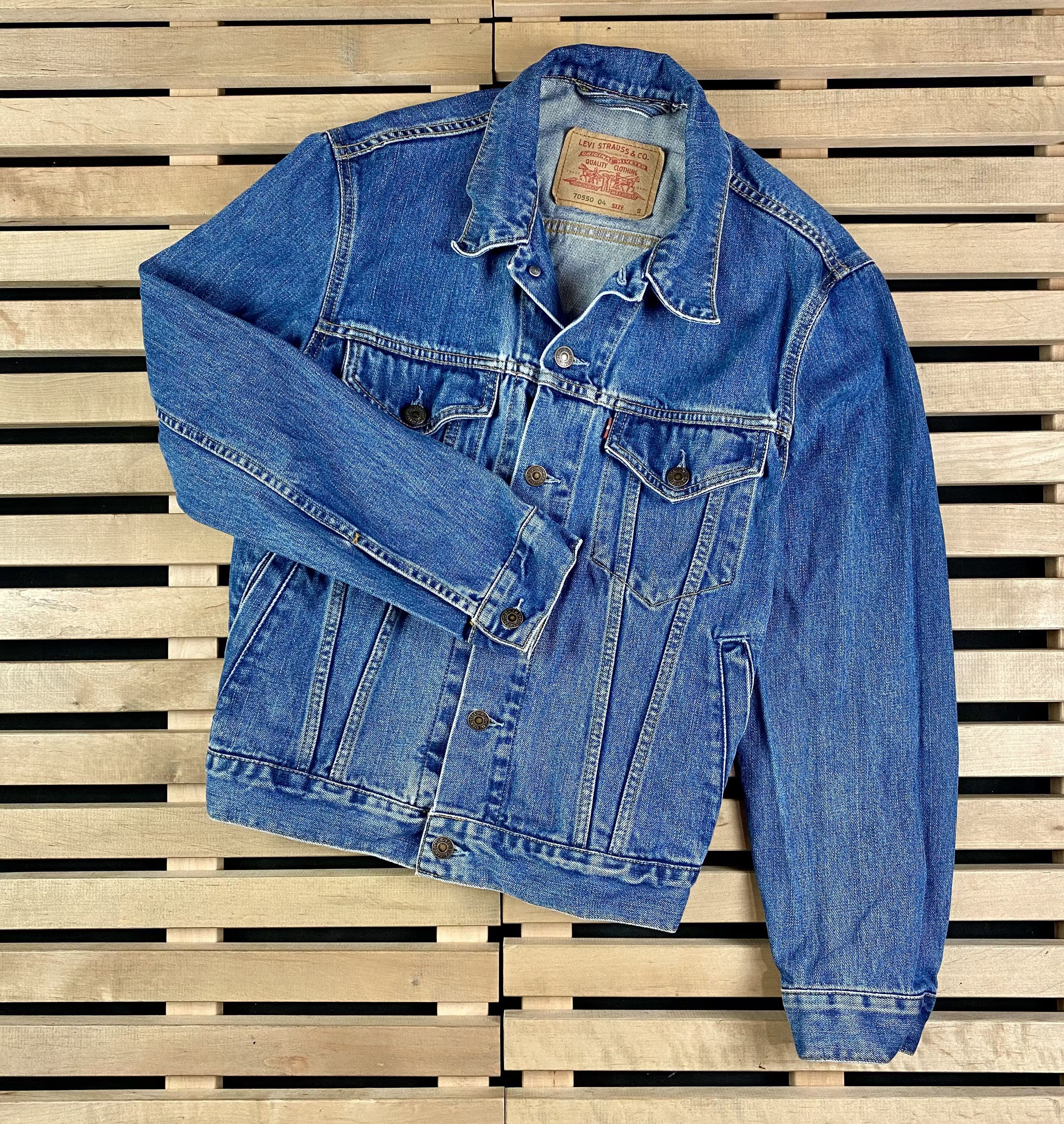 Levi's × Levi's Vintage Clothing × Vintage Men’s Denim Bomber Jacket Levi’s Vintage Size S Size US S / EU 44-46 / 1 - 1 Thumbnail