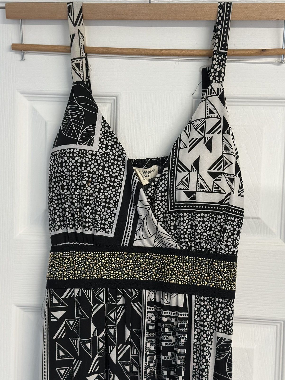 Other Vintage black and white print dress Size M / US 6-8 / IT 42-44 - 2 Thumbnail