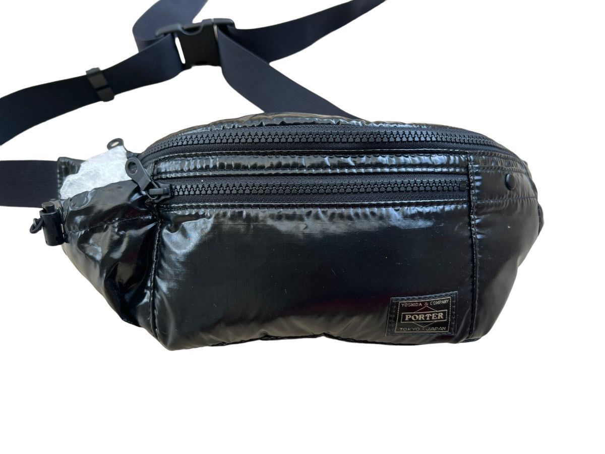 Porter Porter Japan Black Ripstop Nylon Tanker Waist Bag Size ONE SIZE - 9 Thumbnail