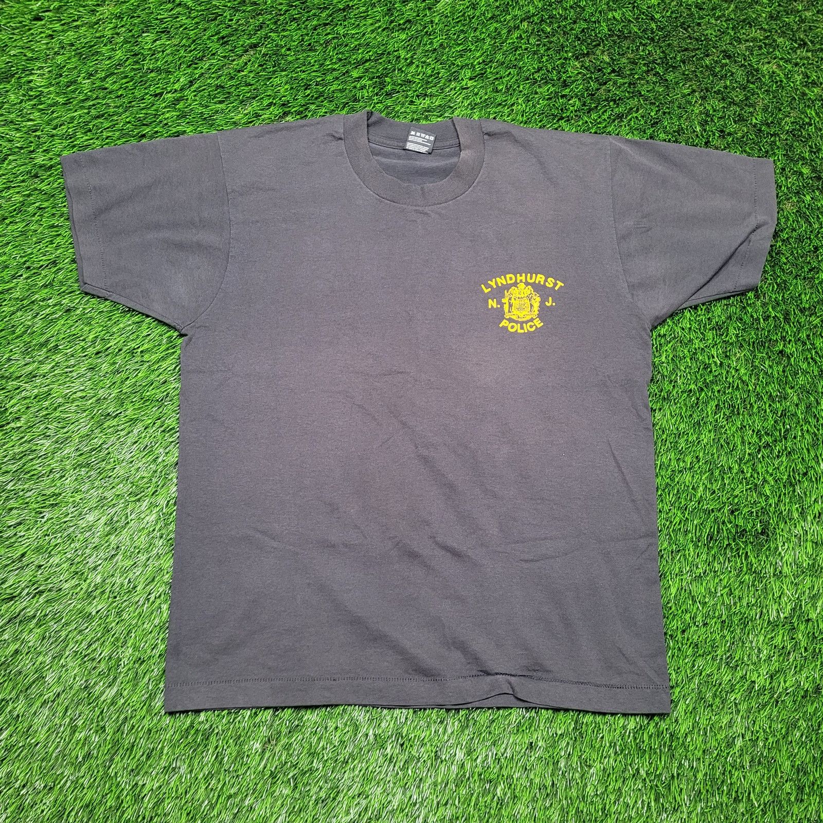 Fruit Of The Loom VTG 80s Lyndhurst NJ Police T-Shirt Large USA Single Stitch Size US L / EU 52-54 / 3 - 1 Thumbnail
