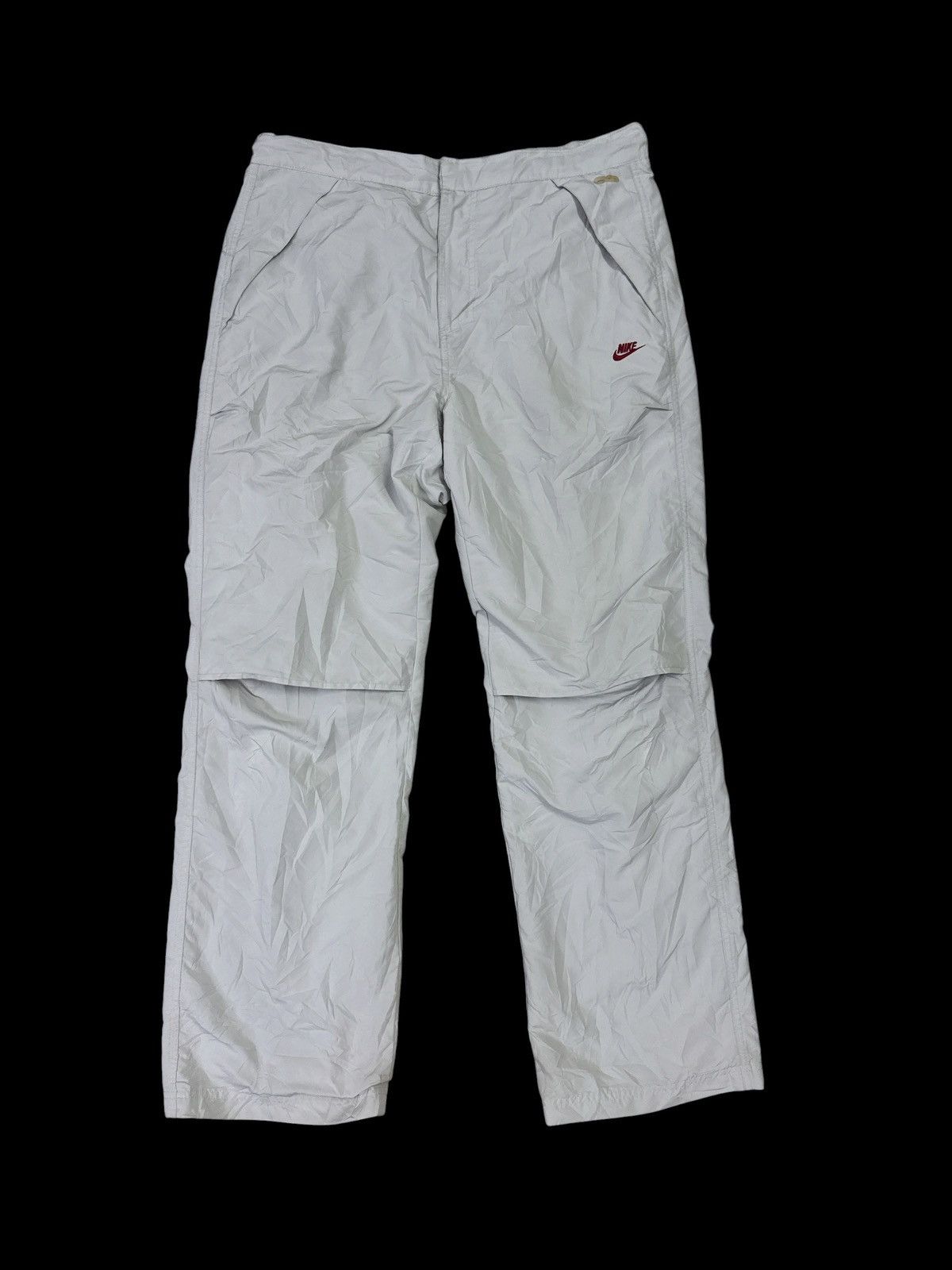 Nike NIKE DRI FIT EMBROIDERED LOGO TRACK PANTS Size US 35 - 1 Thumbnail