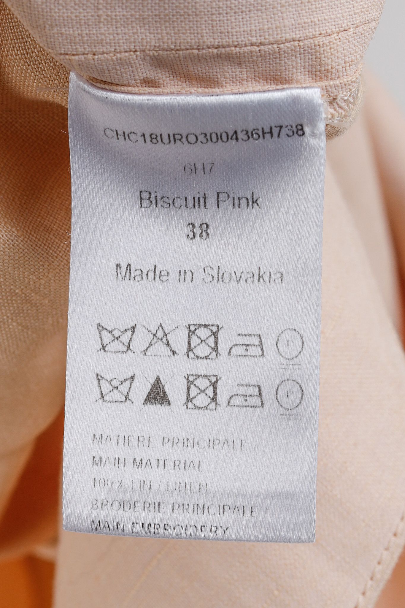 Chloe Chloe SS18 Biscuit Pink Embroidered Linen Mini Dress Size M / US 6-8 / IT 42-44 - 9 Thumbnail
