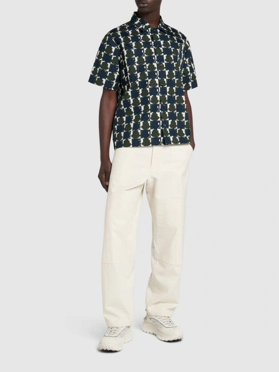 Moncler o1lsvrm0425 Printed Cotton Poplin Shirt in Multicolor Size US M / EU 48-50 / 2 - 3 Thumbnail