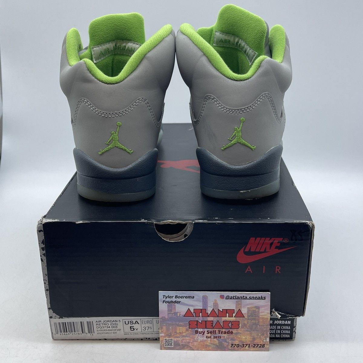 Jordan Brand Air Jordan 5 green bean Size US 5 / EU 37 - 3 Thumbnail