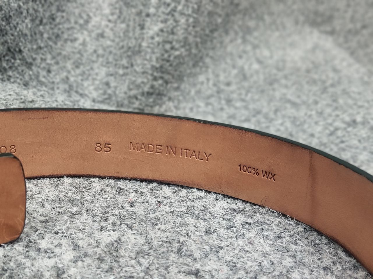 John Galliano New Galliano Design Dark Green Logo Leather Clasp Belt Size ONE SIZE - 8 Thumbnail