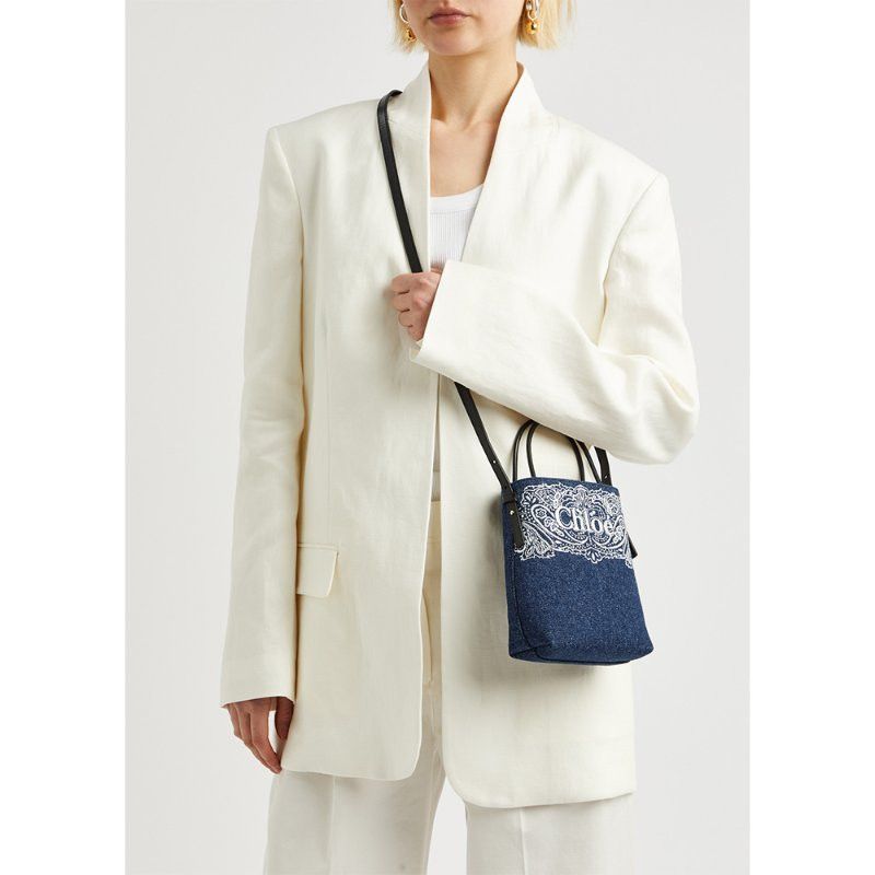Chloe o1loc1c0425 Size: OS / Sense Micro Tote Bag in Denim Size ONE SIZE - 5 Thumbnail