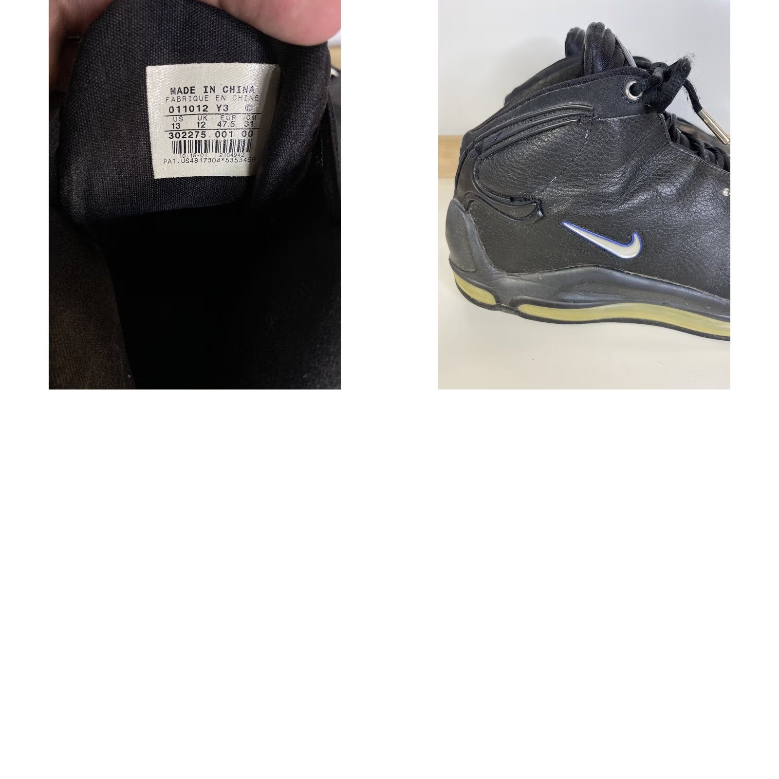 Nike VINTAGE Nike Air Max Elite Sneaker Mens Size 13 Black Silver 302275-001 Battlegrounds 2001 Size US 13 / EU 46 - 8 Thumbnail