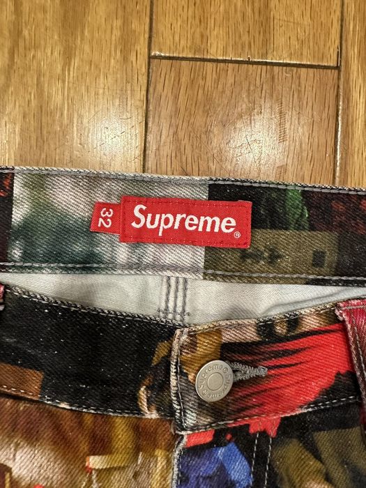 Supreme Supreme Nas & DMX Collage Double Knee Denim Painter Pant