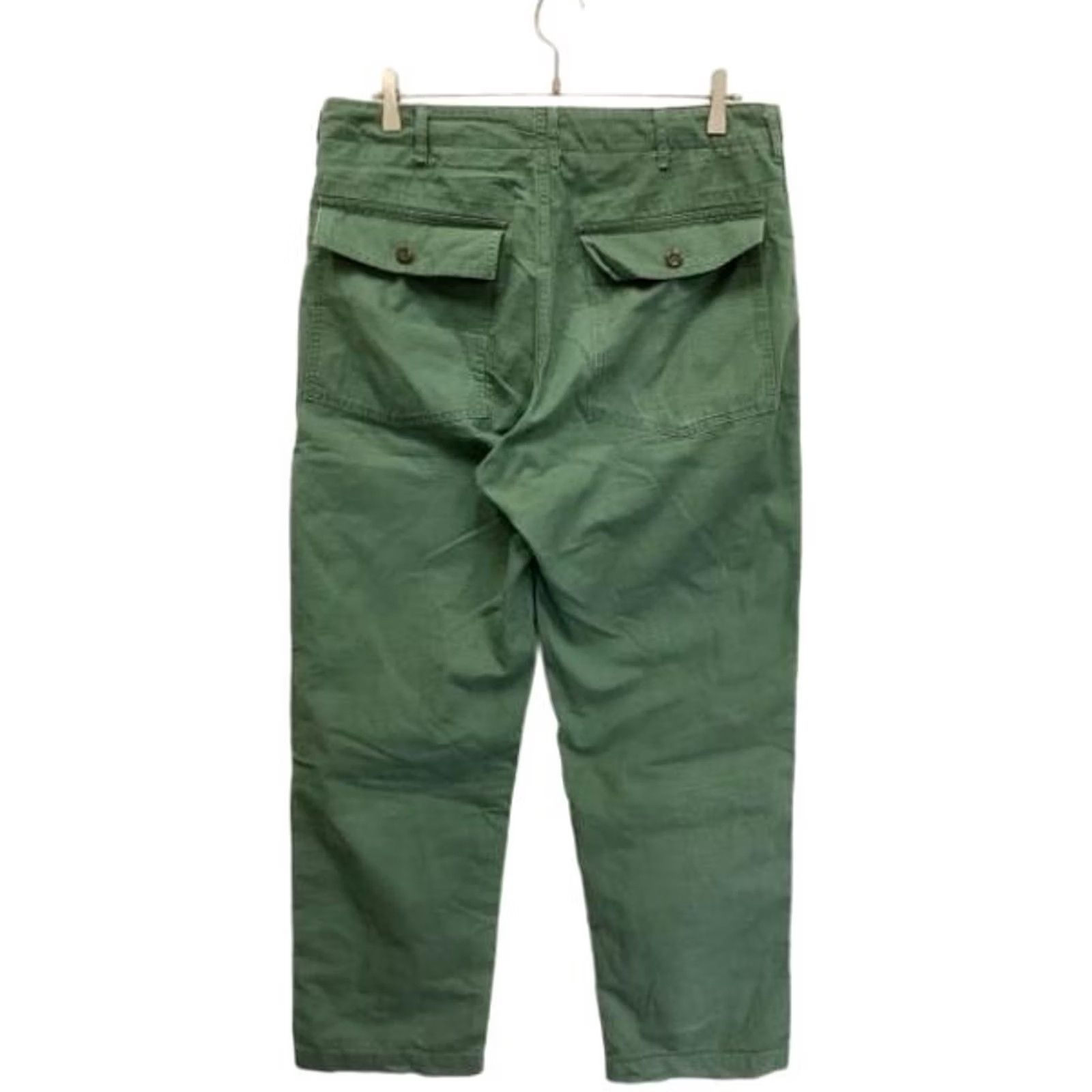 Engineered Garments Engineered Garments REVERSE SATEEN Fatigue Baker Pants Men Green S Used Size US 29 - 2 Thumbnail