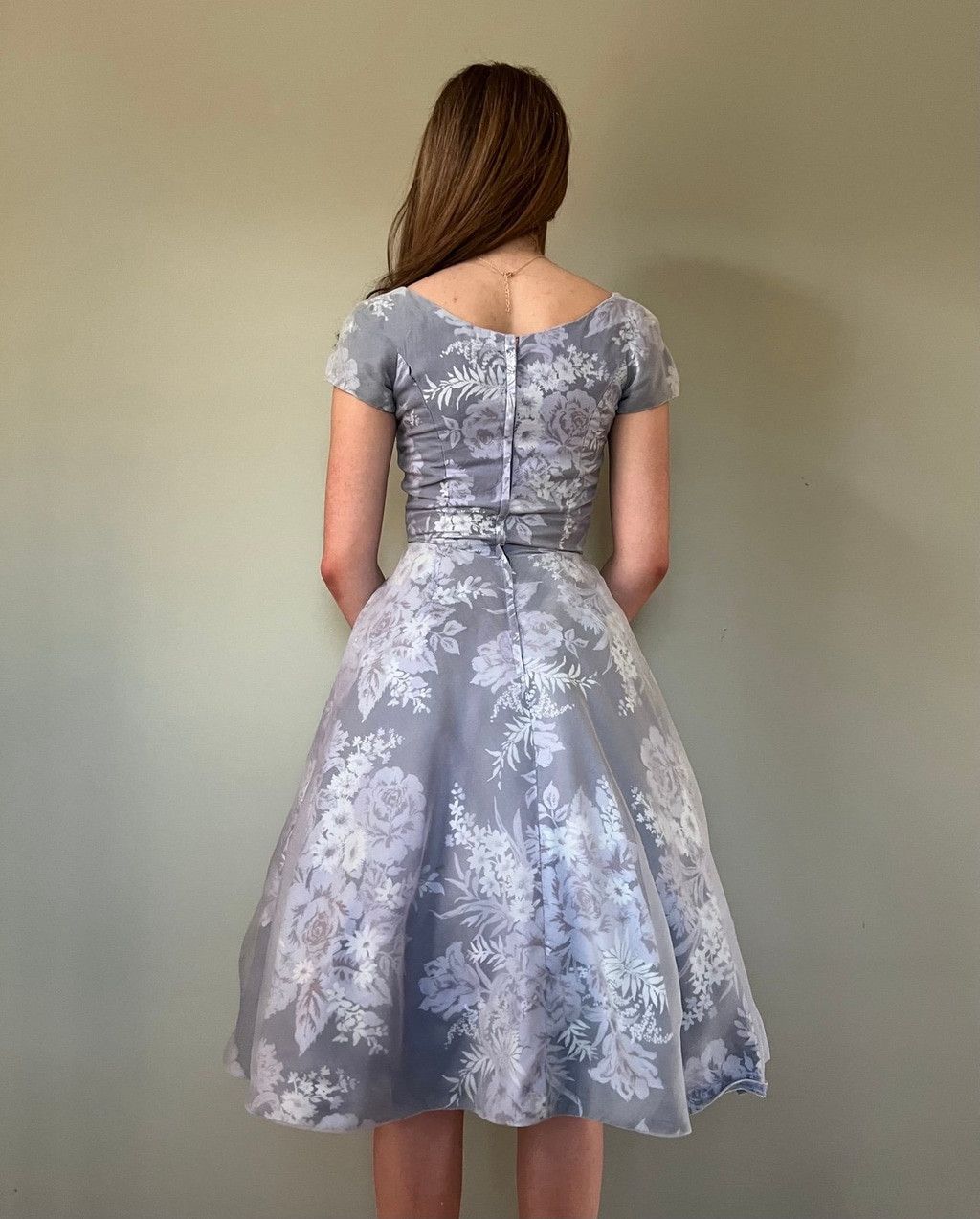Vintage 1950s Vintage Womens Lavender Princess Cut Dress w/Tulle Size S / US 4 / IT 40 - 5 Thumbnail