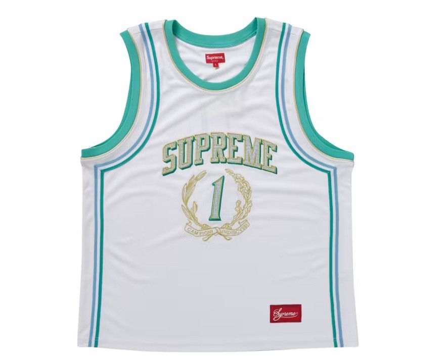 image of Supreme Campioni Basketball Jersey in White, Men's (Size XL)