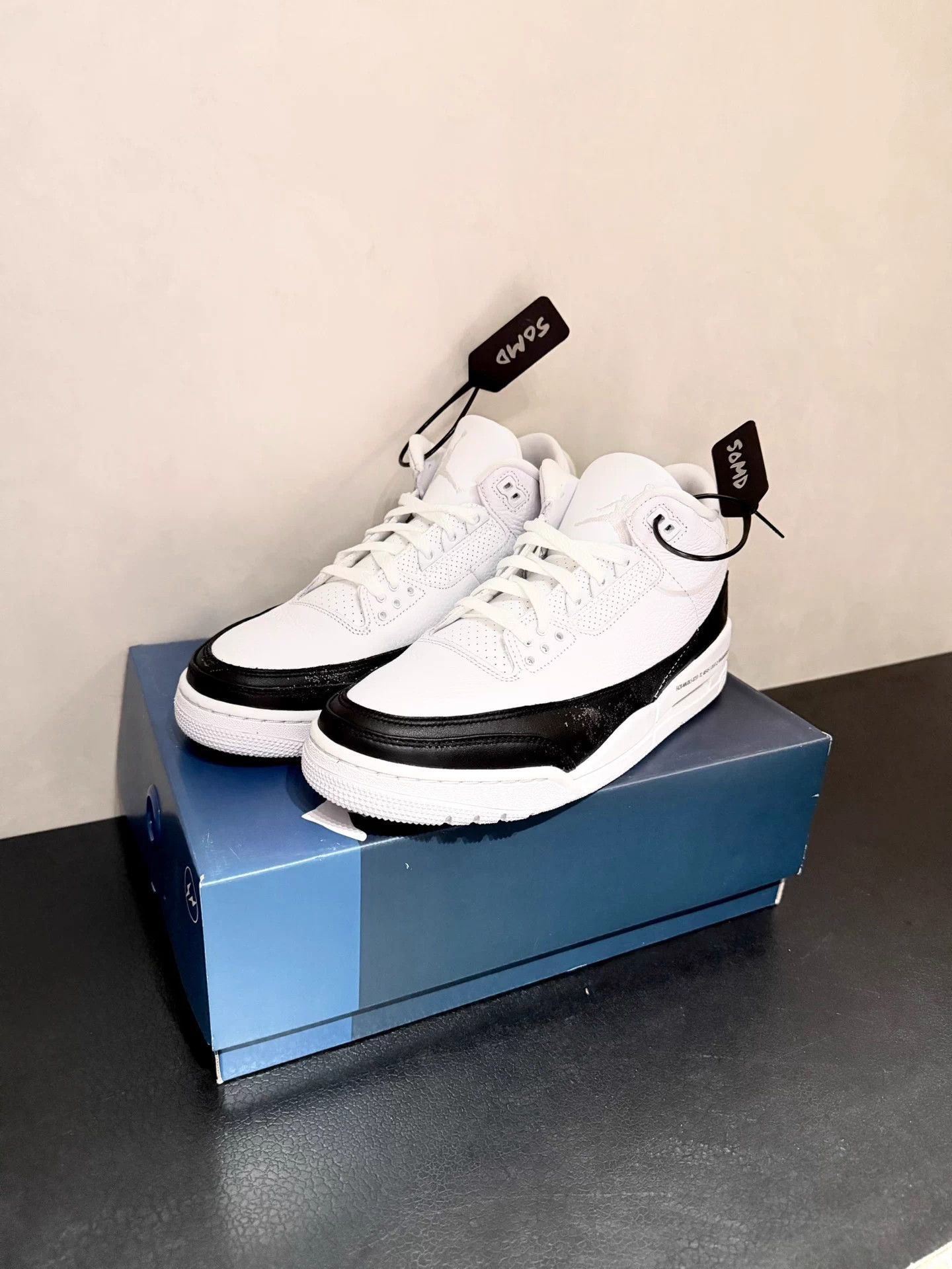 Nike Fragment x Air Jordan 3 SP Black White Colorblock Mid Bball Size US 10 / EU 43 - 1 Thumbnail