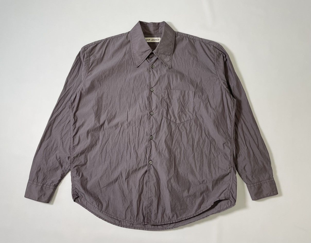 Our Legacy Violet Shimmer ‘Coco 70s Shirt’ Size US M / EU 48-50 / 2 - 2 Thumbnail