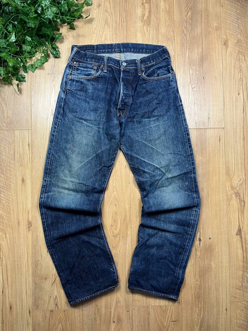 Evisu 00’s EVISU JAPAN VINTAGE BAGGY SEAGUL RED DAICOCK JEANS Size US 33 - 3 Thumbnail