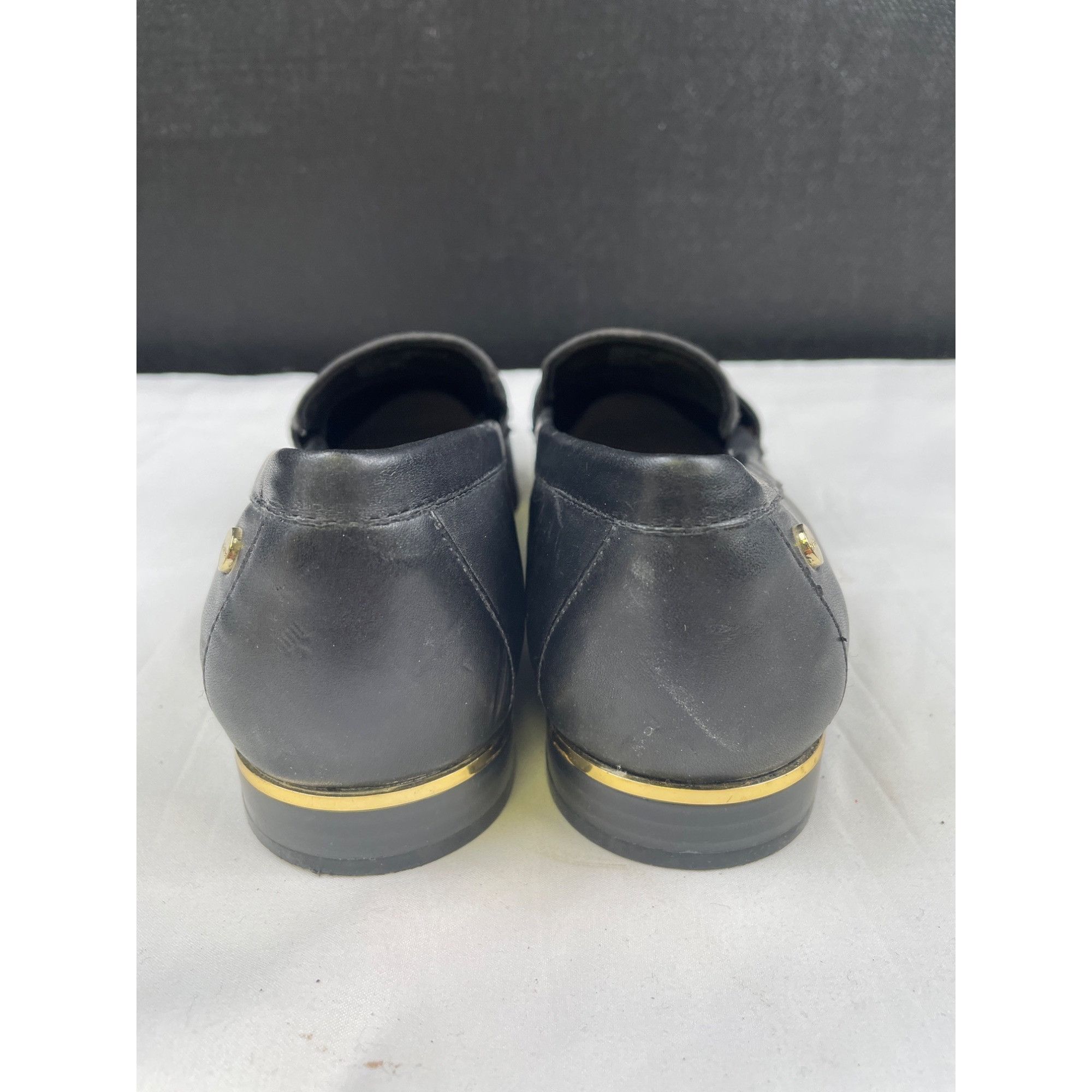 Calvin Klein Calvin Klein Women's Black Leather Flats with gold accents/S Size US 8 / IT 38 - 7 Thumbnail
