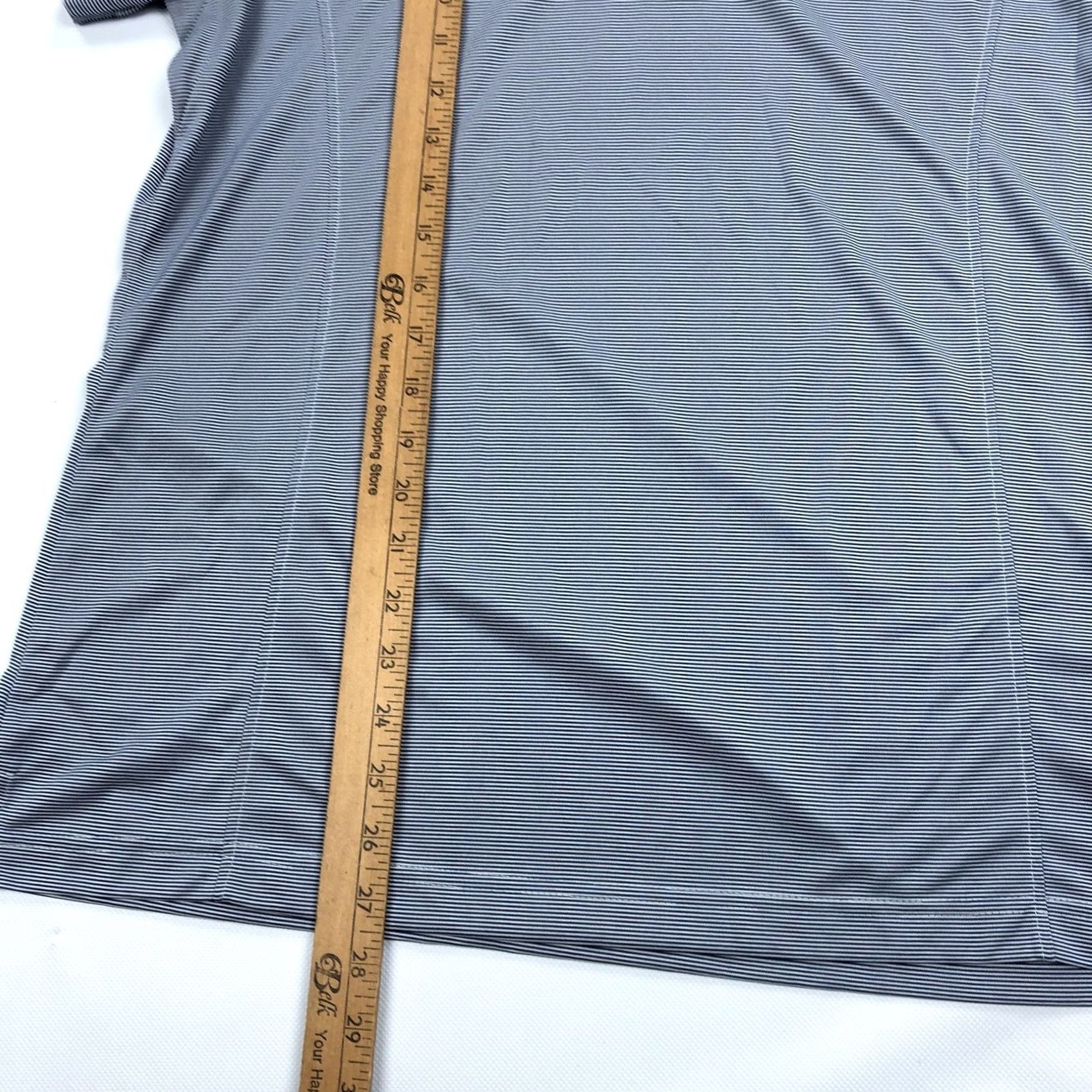 Vintage oobe Chick-fil-A Team Style Women's Gray Striped Polo Shirt L Recycled Size L / US 10 / IT 46 - 5 Thumbnail