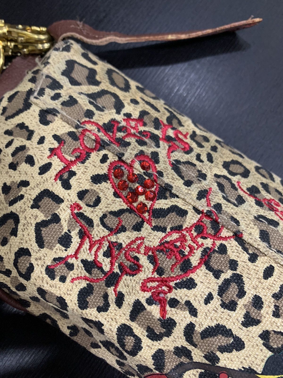 Ed Hardy Ed Hardy Clutches Love Eternal Leopard Print Size ONE SIZE - 6 Thumbnail
