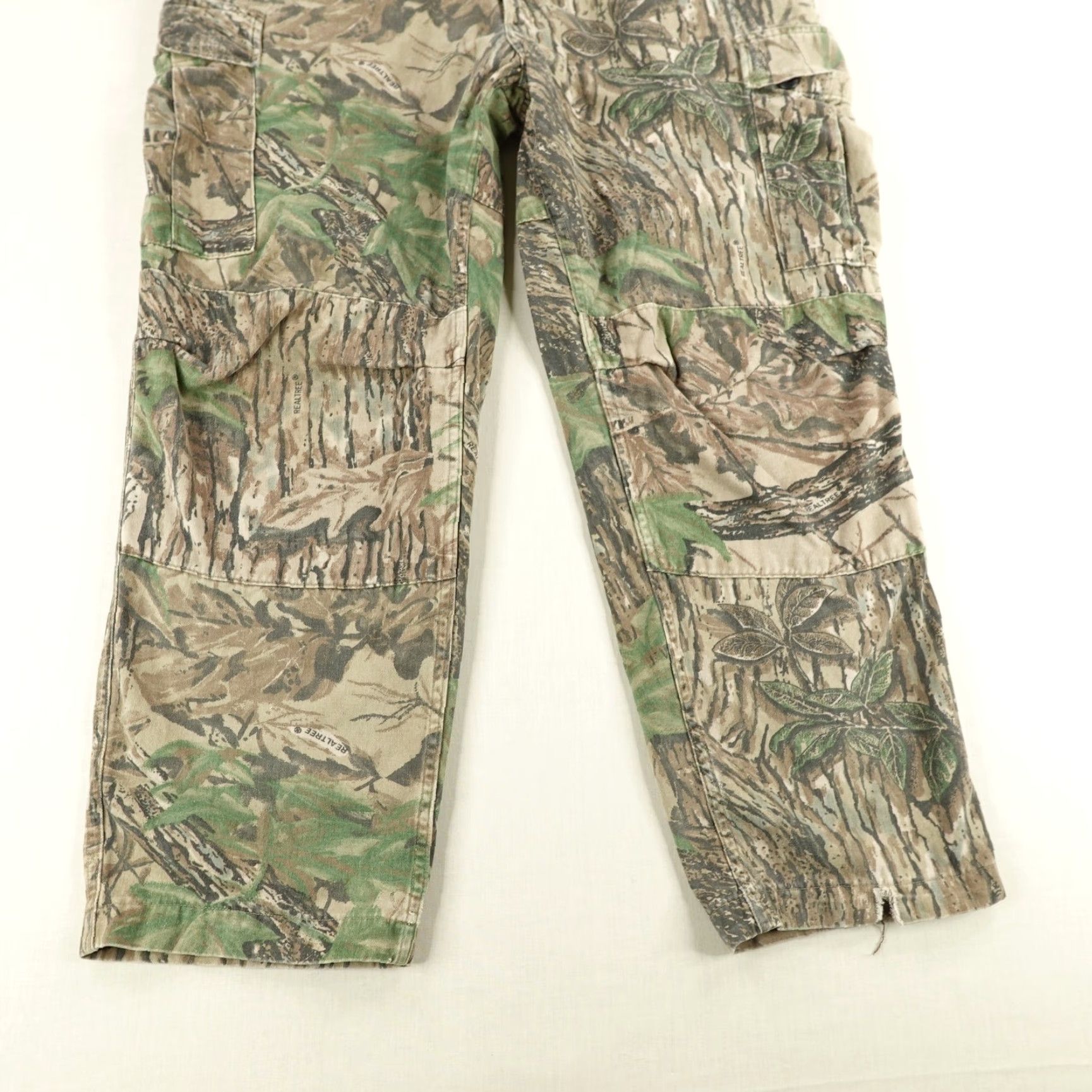 Realtree VINTAGE Rattlers Brand Cargo Pants Mens XL Green Camouflage Realtree Hunting USA Size US 36 / EU 52 - 3 Thumbnail