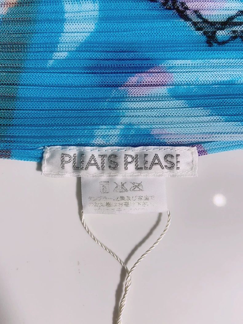 Issey Miyake Issey Miyake Blue pleated short-sleeved shirt Size XS / US 0-2 / IT 36-38 - 3 Thumbnail