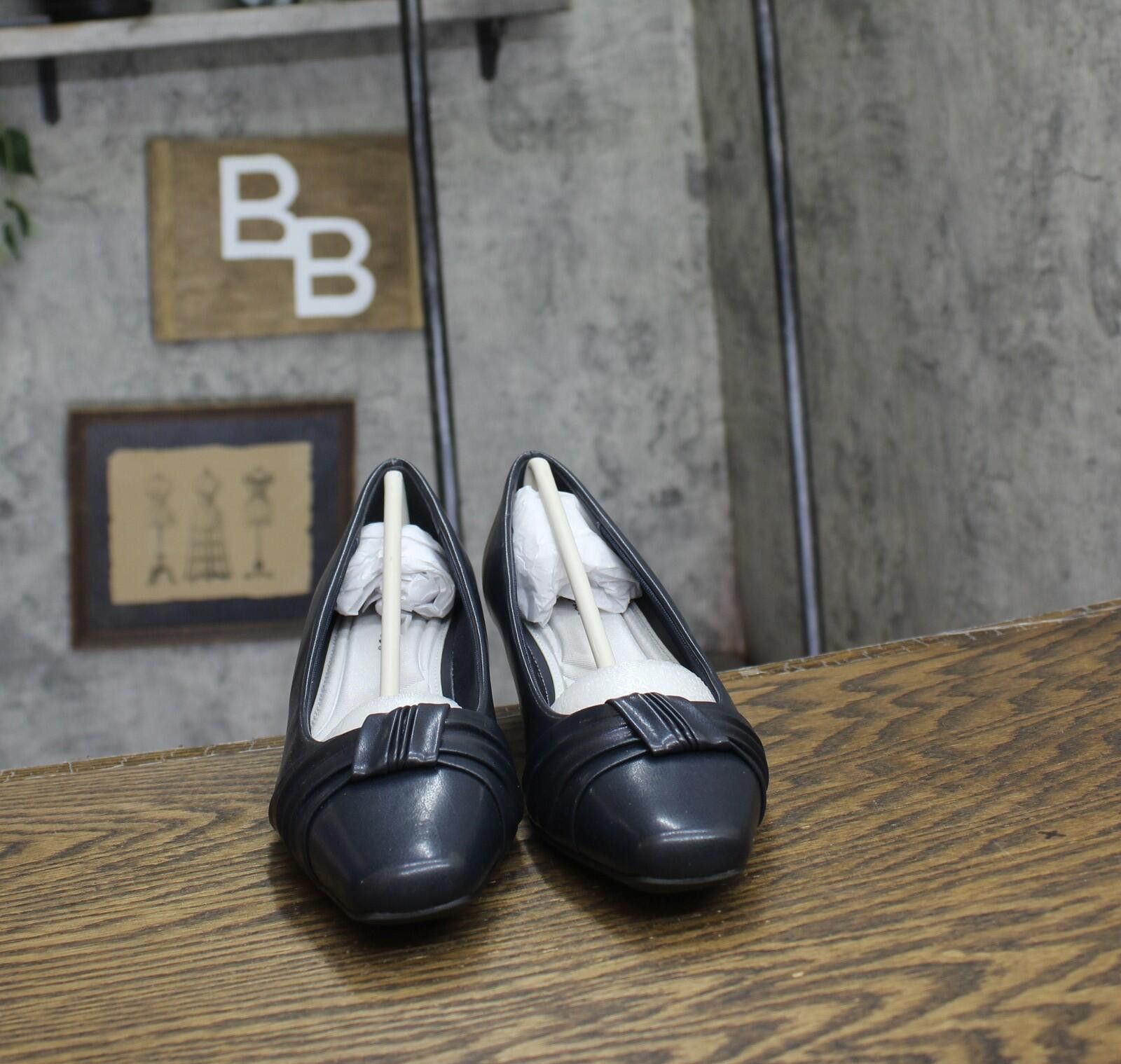 Other Nwt Easy Street Pump Block Heel Waive New Navy Blue 9.5m Size US 9.5 / IT 39.5 - 3 Thumbnail