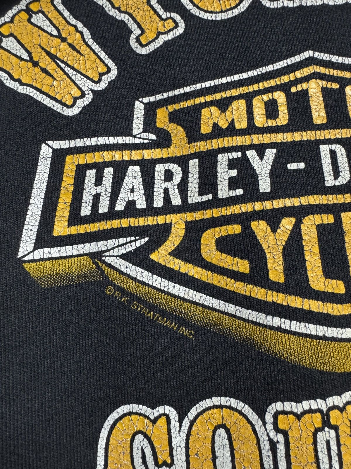 Vintage Vintage 80s Harley Davidson Flame Hoodie Rare Size US XL / EU 56 / 4 - 10 Thumbnail