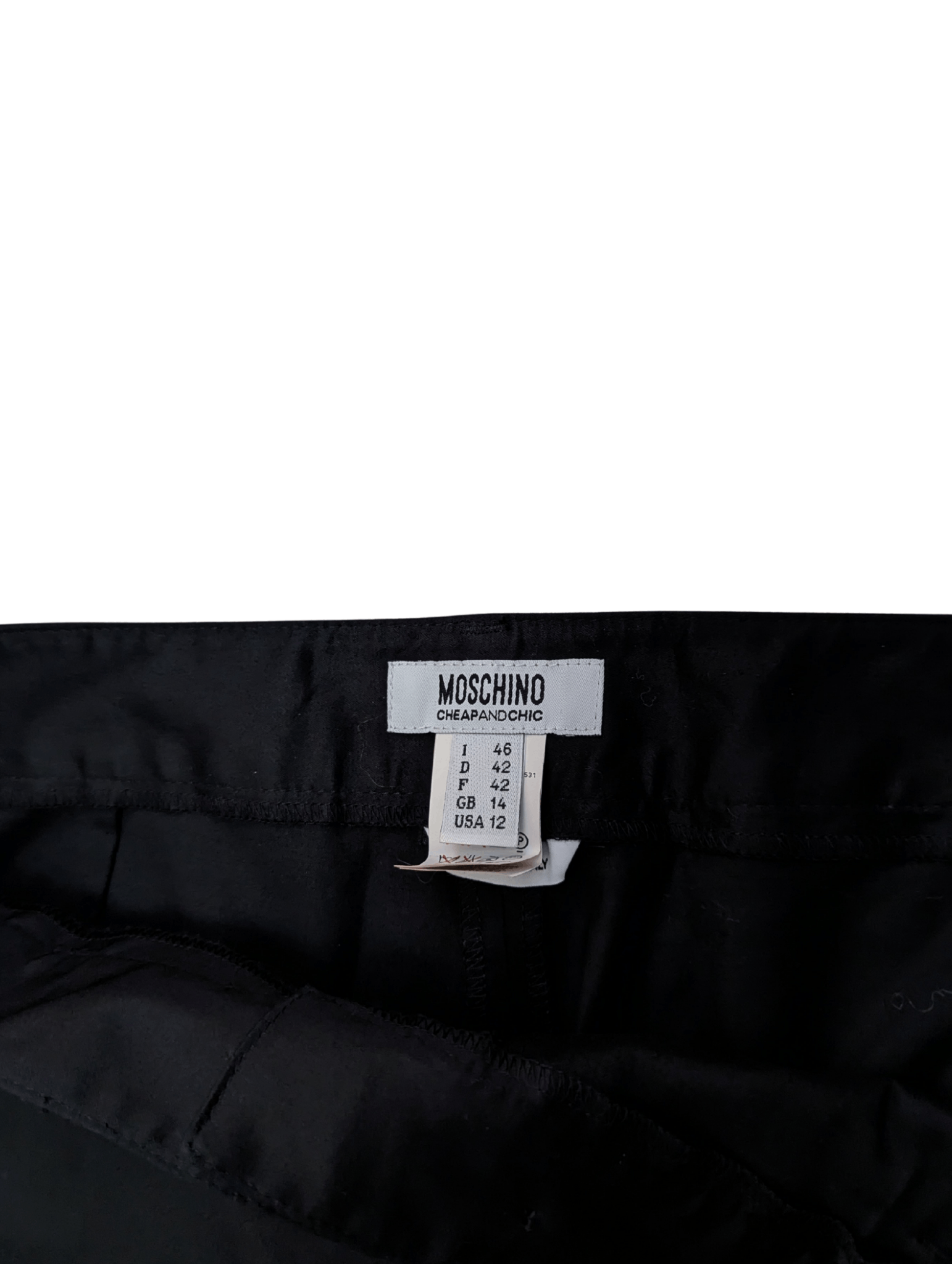 Moschino Moschino Black Tailored Trousers – Size IT 46(L) Size 32" / US 10 / IT 46 - 9 Thumbnail