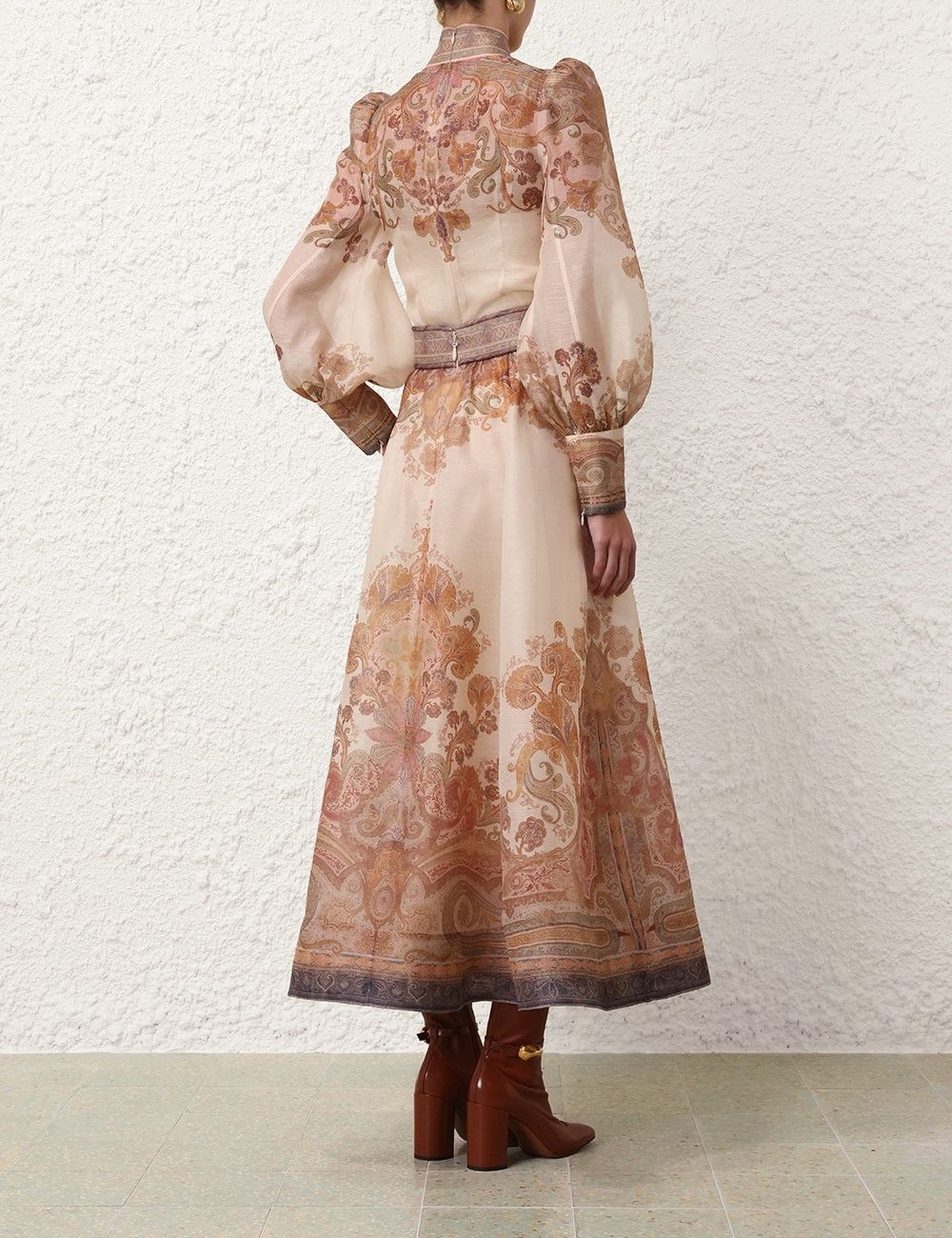 Zimmermann oc11z0925 Illustration Midi Skirt in Multicolor Size 34" / US 12 / IT 48 - 4 Thumbnail