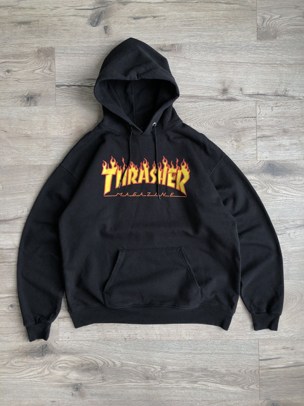 Hook Ups Skategang Thrasher Thrasher Flame Logo 00s Hoodie Vintage Grailed