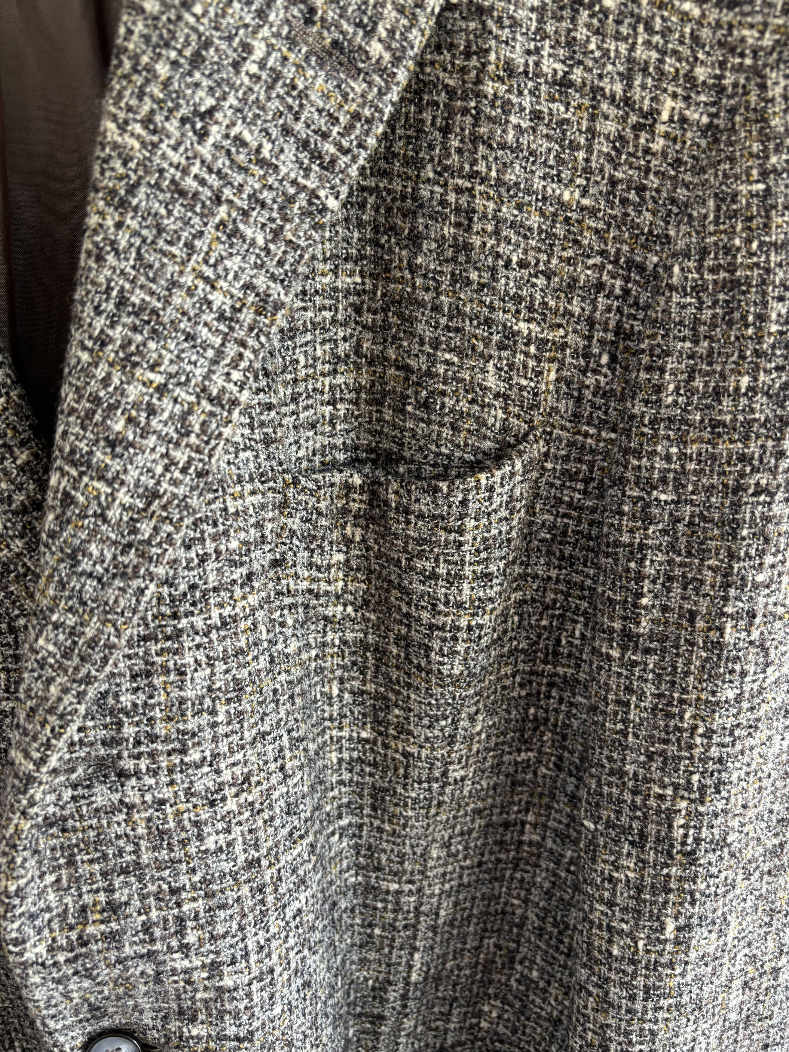 Vintage Vintage Tweed Grey Blazer Size 44R - 9 Thumbnail