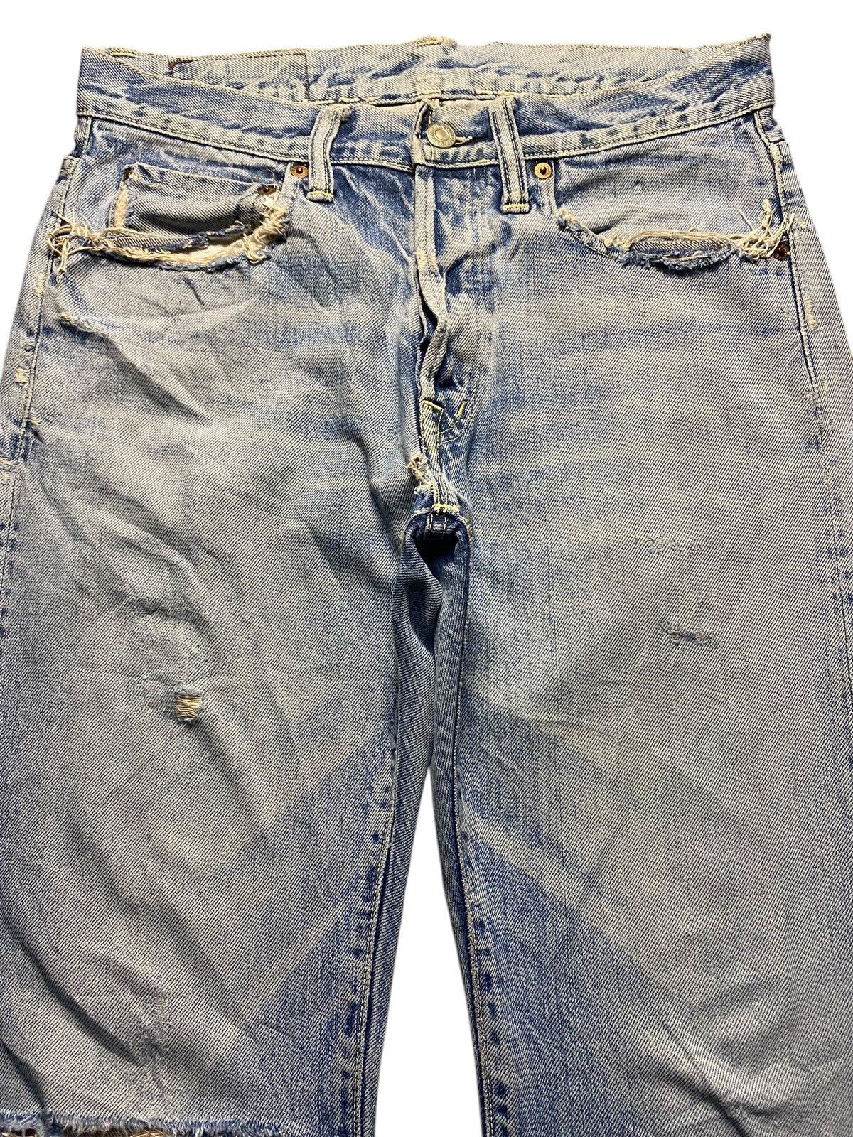 Visvim Vintage Blue Blue Japan HR Market Selvedge Distressed Jeans Size US 30 / EU 46 - 4 Thumbnail