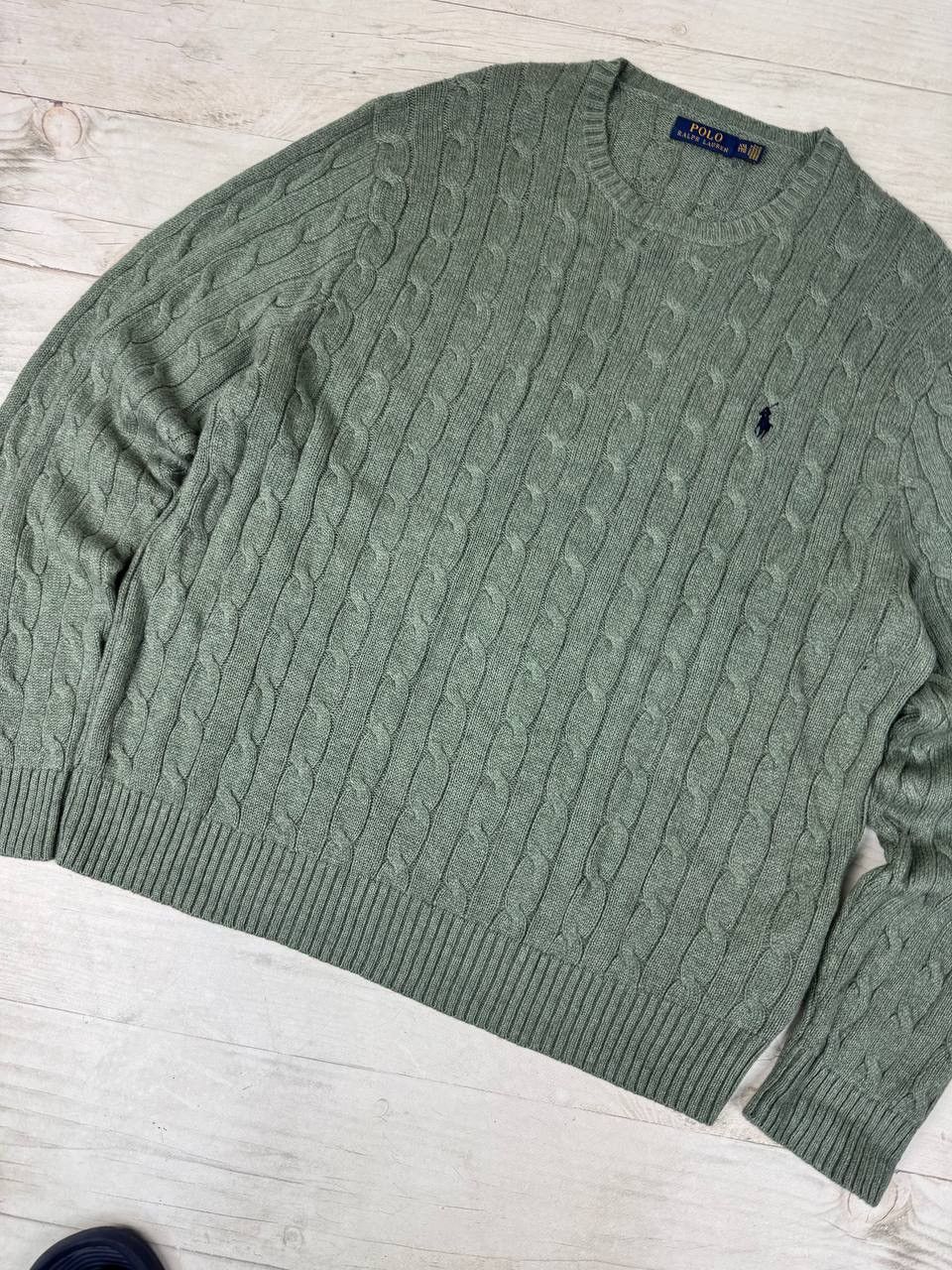Polo Ralph Lauren Vintage Polo Ralph Lauren Cable Knit Sweater Size US XXL / EU 58 / 5 - 3 Thumbnail