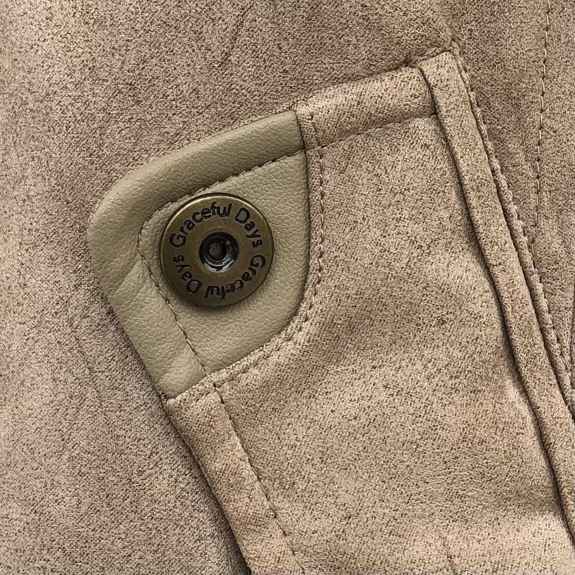 Japanese Brand Vintage Graceful Days Suede Lined Fleece Bomber Jacket Size US L / EU 52-54 / 3 - 19 Thumbnail
