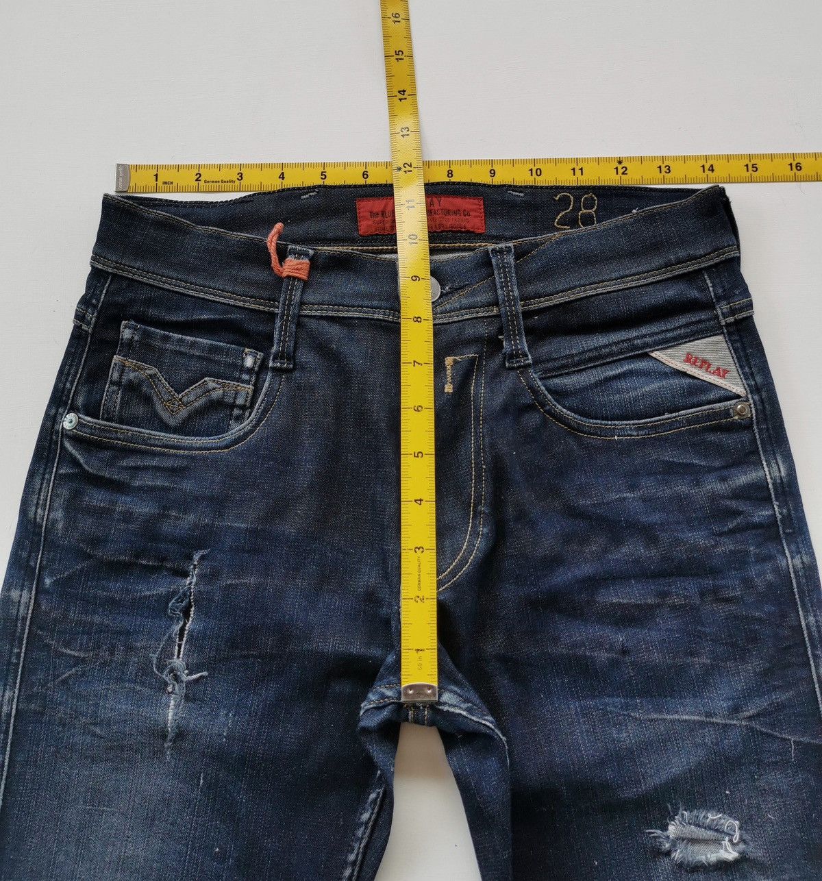 Replay Replay Anbass Skinny Distressed Jeans Size US 28 / EU 44 - 13 Thumbnail