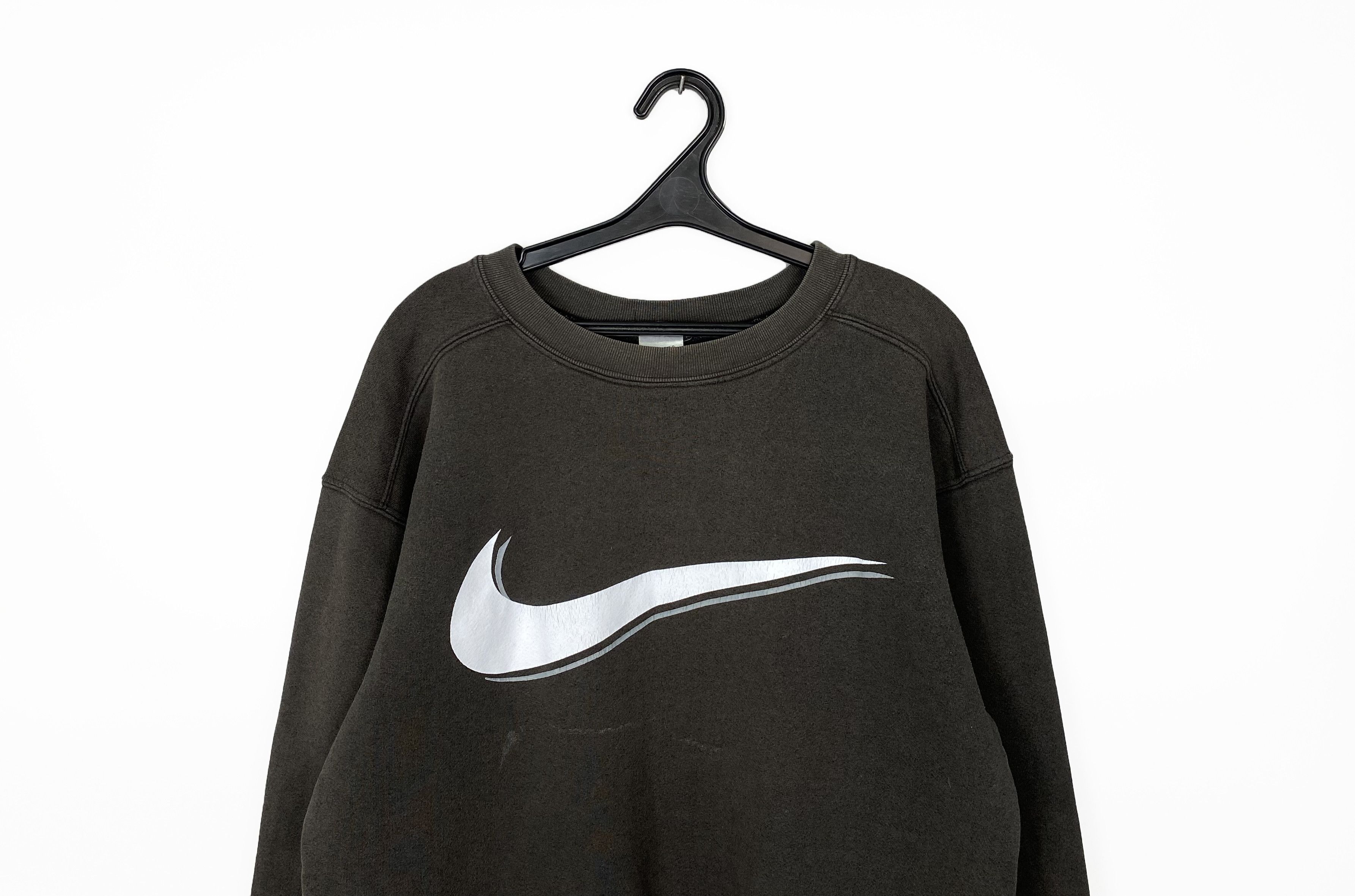 Nike Vintage NIKE Made in USA Big Swoosh Sweatshirt Size US M / EU 48-50 / 2 - 2 Thumbnail