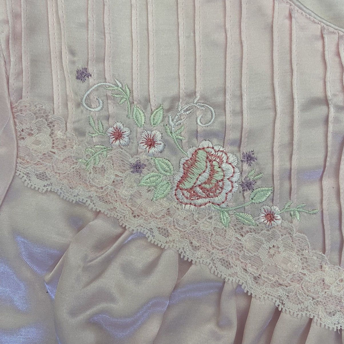 Vintage NWOT Styled By Saybury Pink Floral Nightgown Women’s Medium Size ONE SIZE - 7 Thumbnail