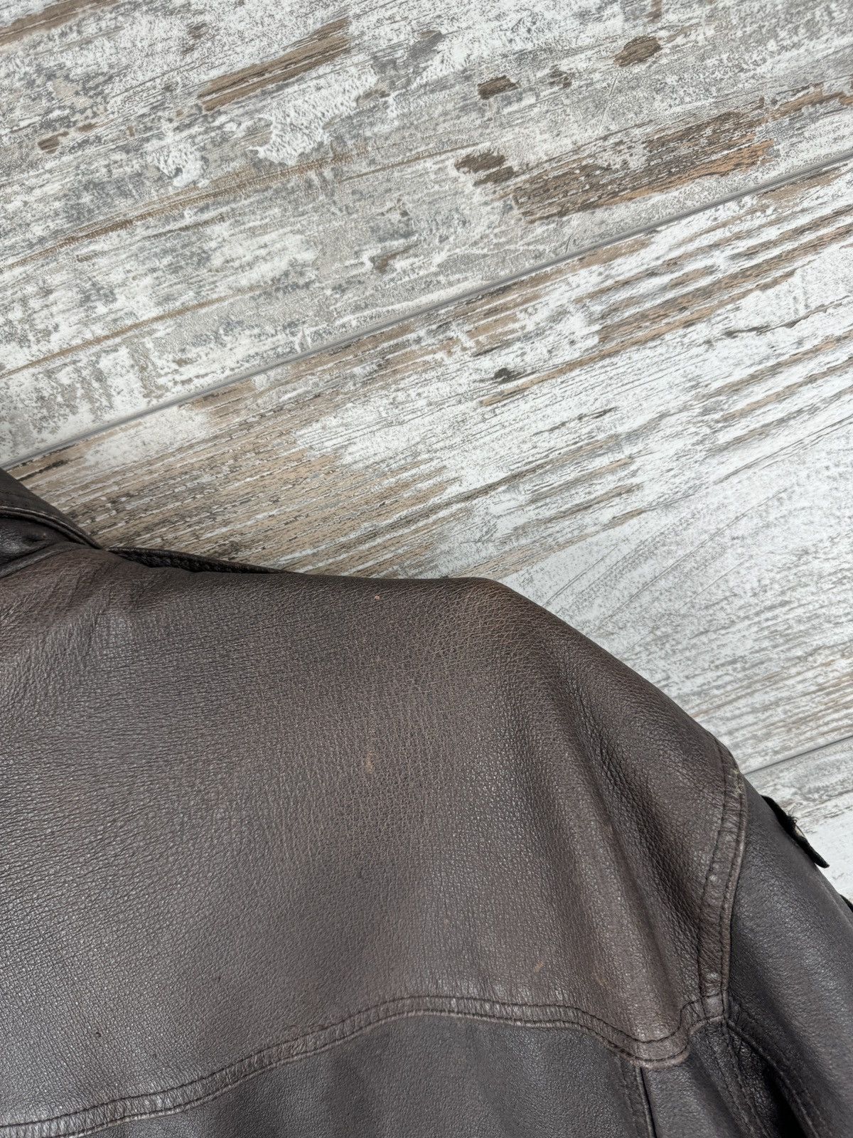 Other Mens Vintage brown George Leather bombers jacket y2k rare Size US XL / EU 56 / 4 - 18 Thumbnail