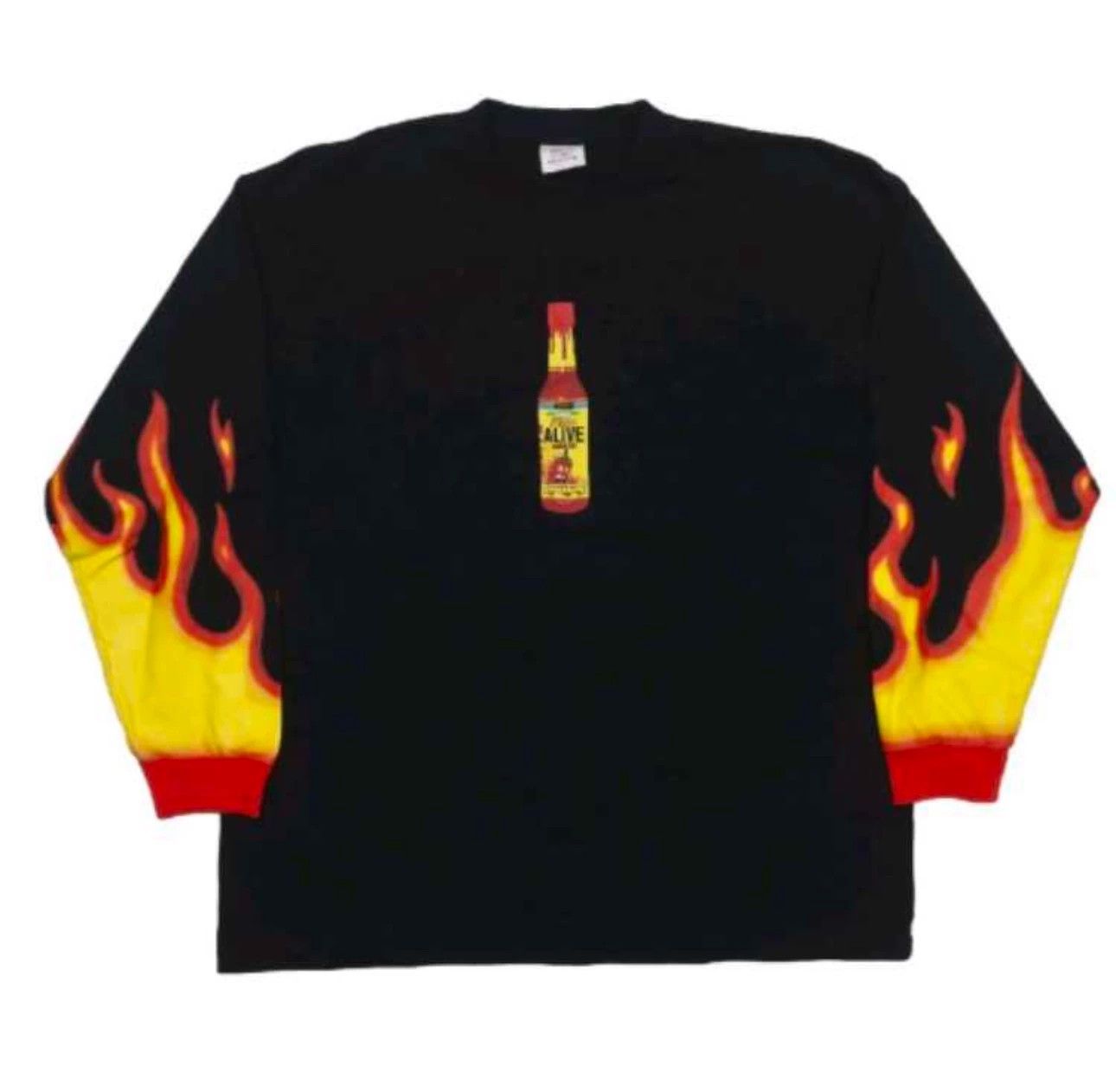Vetements Vetements Chili Sauce Flame Longsleeve T-shirt - dmc Size US S / EU 44-46 / 1 - 1 Thumbnail
