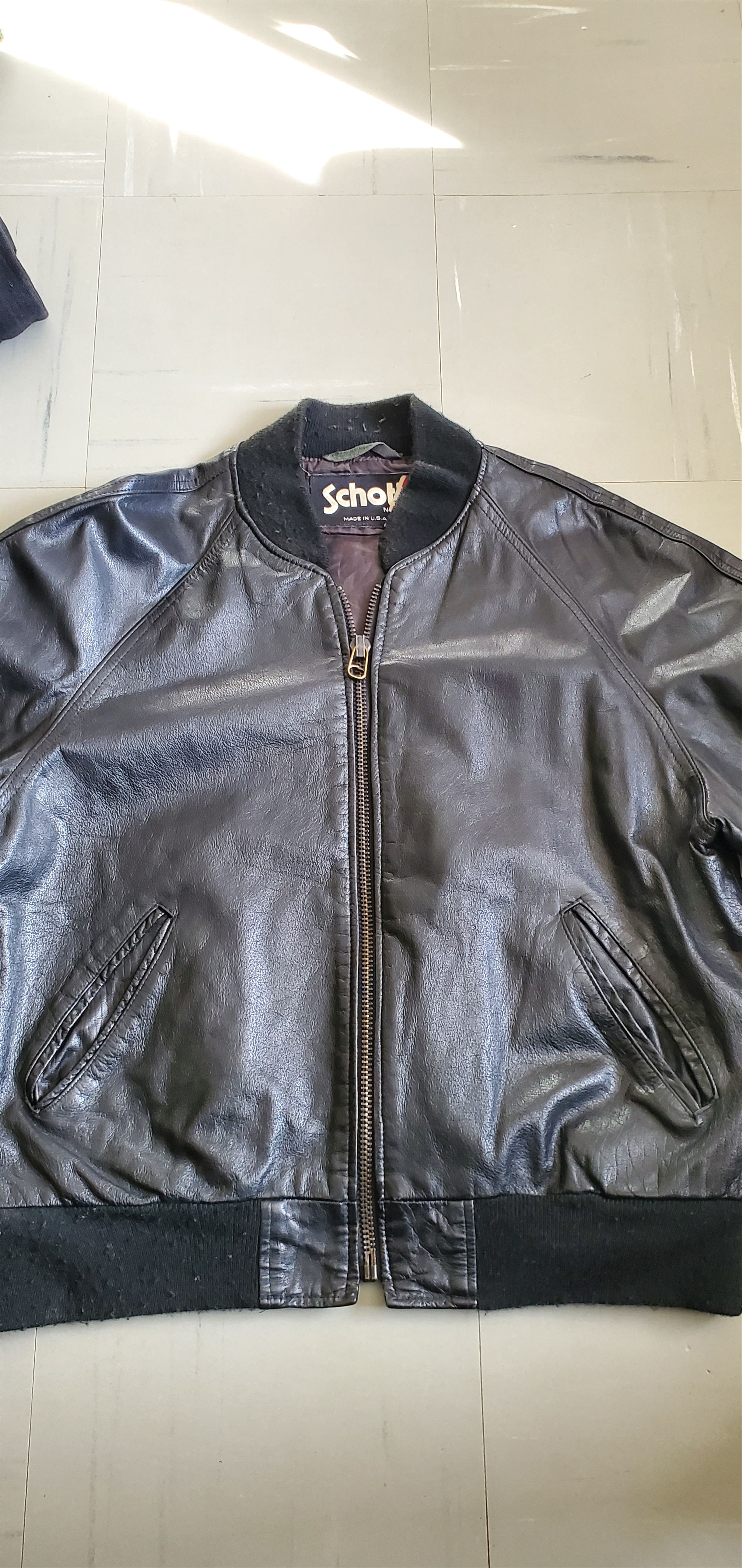 Schott SCHOTT NYC Motorcycle Leather Jacket Size US M / EU 48-50 / 2 - 1 Thumbnail