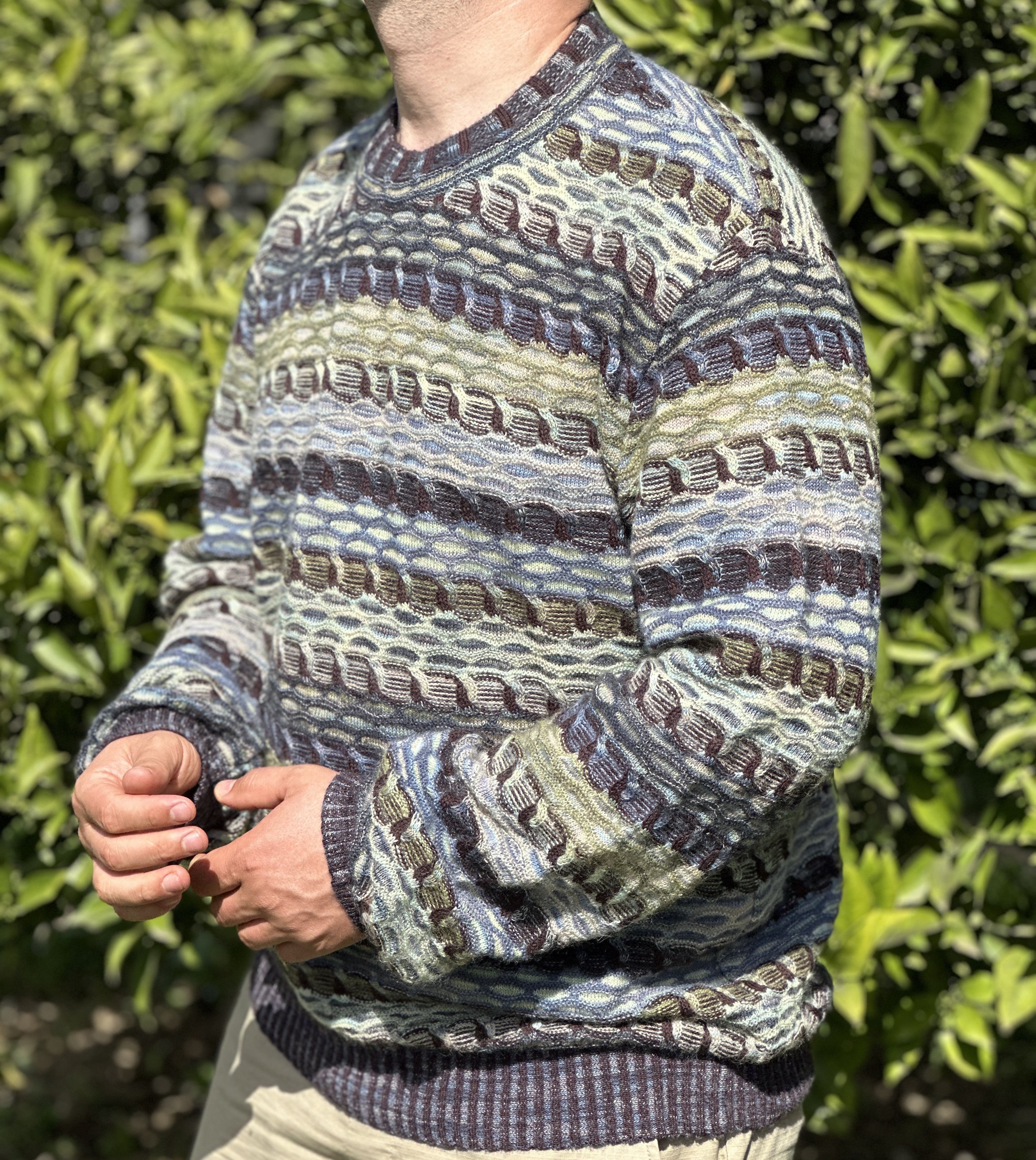 Missoni Missoni Uomo Textured Multi Knit Sweater Mohair Size 54 Size US L / EU 52-54 / 3 - 5 Thumbnail