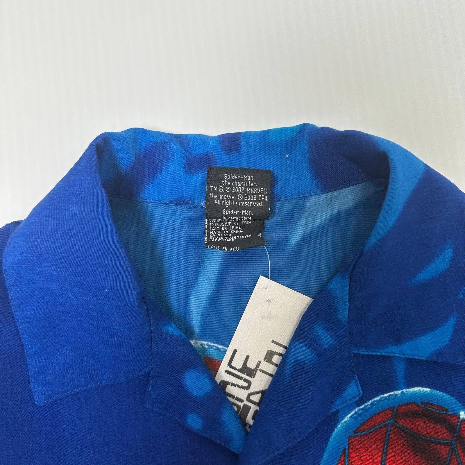 Marvel Comics 2002 Marvel Spider-Man Button Up Shirt Youth M Size US XXS / EU 40 - 3 Thumbnail