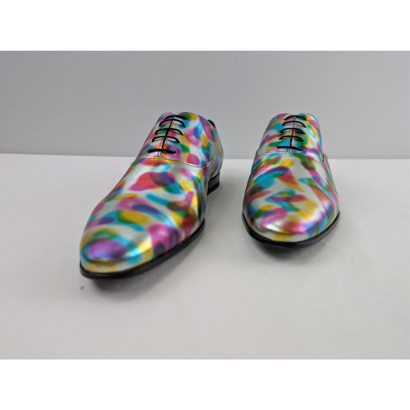 Saint Laurent Paris o1rshd1 Q:2 / Paint Oxford Derby Shoe boots in Multicolor Size US 10 / EU 43 - 6 Thumbnail