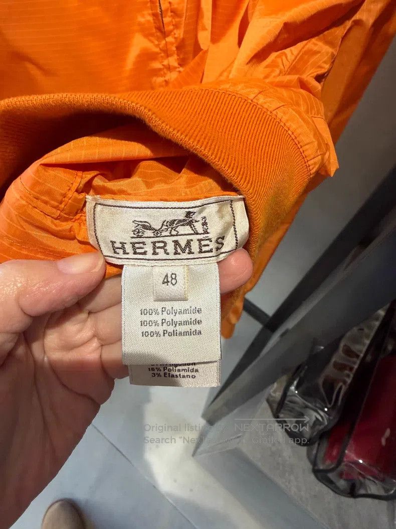 Hermes Hermes Casual thin jacket, orange, 100% polyamide fabric Size US M / EU 48-50 / 2 - 3 Thumbnail