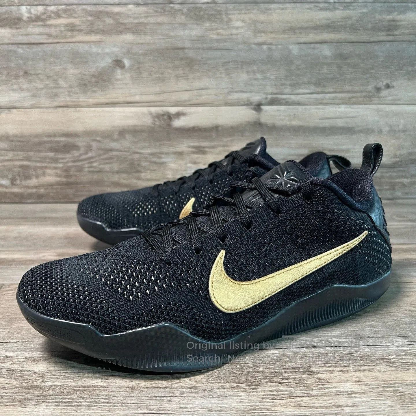 Nike Nike Kobe 11 Black Gold Basketball Shoes. Size US 10 / EU 43 - 1 Thumbnail